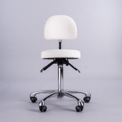 Explore Ultimate Salon Seat with Backrest - White used in salons across the UK ✓ Free shipping over £99