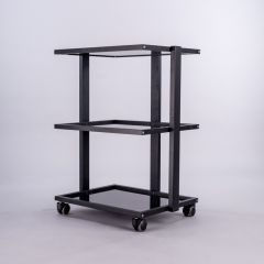 Explore Luxury Glass Beauty Trolley - Black used in salons across the UK ✓ Free shipping over £99