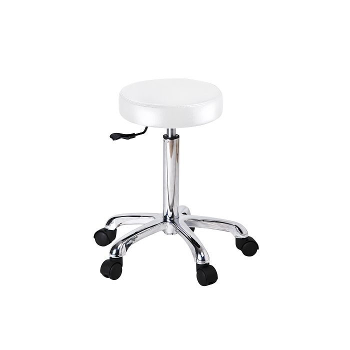 Circle Therapist Stool in WHITE or BLACK
